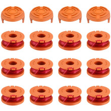 Worx 20V Trimmer Line Replacement 12-Pack with 4 Spool Caps