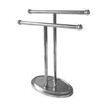 Huayishang Stainless Steel Towel Rack Double Bar Silver