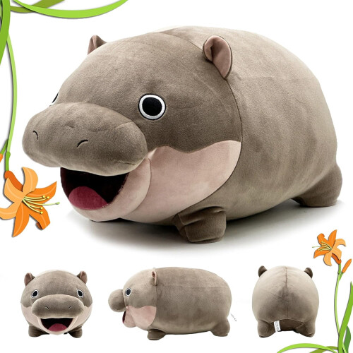 Moo Deng Hippo Plush Toy 12 inches