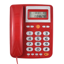 Htovila Corded Landline Phone with Big Buttons and LCD