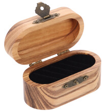 Wooden Guitar Pick Box Storage Organizer Case