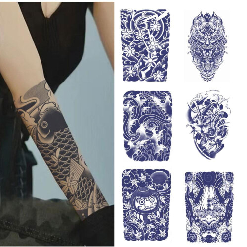 Fruit Juice Herb Temporary Tattoo Sticker Waterproof 1 Pack 1