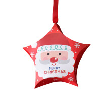 Christmas candy packaging box star design 1 piece