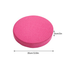 Qnjujn round chair cushion with ties, removable cover