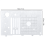 Placa de agulha reta de metal para Brother LB5000PE545 4