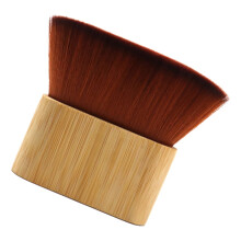 Barber hair brush with neck duster and face cleaner