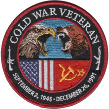 Cold War Veteran Embroidered Patch 1945-1991