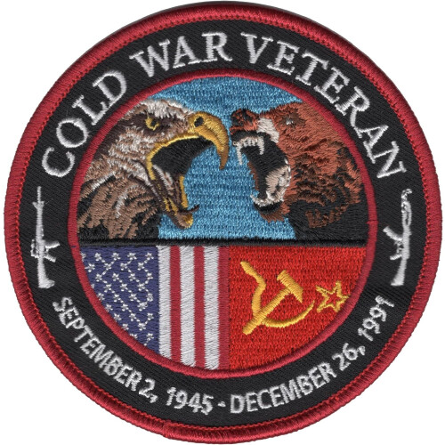 Cold War Veteran Embroidered Patch 1945-1991