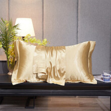 Qianying Satin Silk Pillowcase 20x30in with Hidden Zipper
