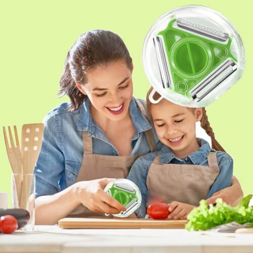 Runskmd peeler and grater set multi-functional 4-piece 1