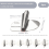 Rollsaum-Nähfuß-Set 3 mm bis 8 mm 4