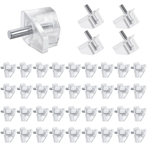 Shelf Pins Clear 3 mm 20 Pieces