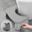 Toilet Stool Squatting Aid Gray 1 Piece 1
