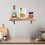 Gerich L-shaped metal shelf brackets black 2 pcs 5
