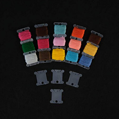 Plastbroderigarnspoler med spole 500 stk. 2