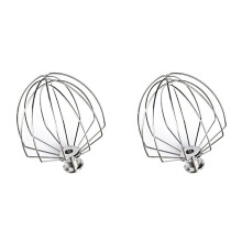2X Fouet pour Robot Pâtissier pour 5,5 L à Bol Relevable, en Acier Inoxydable à 6 Fils, Compatible avec les Accessoires pour Robot Pâtissier