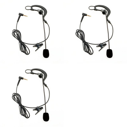3X Intercom Headset Football Referee Judger Arbitration Referee Bicycle Conference Earpiece Earphone for V6 V4
