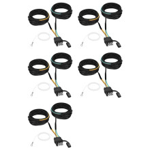 5pcs 22FT 4 Pin 5 Wire Trailer Wiring Harness,Trailer Light Kit 5 Wire 4 Pin Harness Trailer Connector Wire Plug