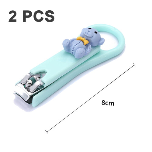 QUTETN fingernail clipper set sharp and cute 2 pcs 1