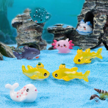Ocean-themed animal figurines miniature garden aquarium