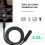VERACT USB-C to 3.5mm AUX Audio Adapter 3 ft 2