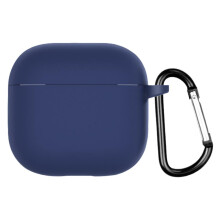 Dark Blue Silicone Earphone Cover for AirPods 4 (2024)
