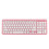 Teclado e mouse ergonômicos sem fio OTVIAP rosa 7