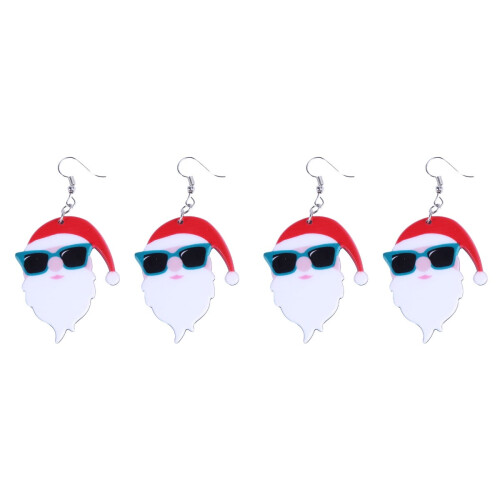 Santa Claus Ear Studs Christmas Theme 2 Pairs