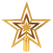 Golden Christmas Tree Topper Star Holiday Decoration
