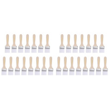 30 Pezzi Pennelli per Pittura Pennello per Pittura In Nylon Pennello per Pittura A Parete Piatto Setole Morbide con Manico In Legno per Pittura DIY