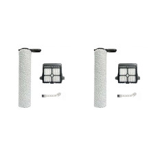 6 Pcs for Floor One S7 Steam Cordless Wet Dry Vacuum Floor Scrubber Cleaner Parts Roller Brush Hepa Filter
