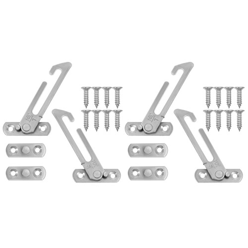 Window Stopper Lock Concealed Restrictor 4 pcs