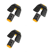 3X Fivela de Cintura ABS com Fixação Rápida, Clipe de Substituição para Bolsa de Cintura, Cinto de Ferramentas para Uso Profissional