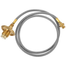 Propane regulator and braided hose for gas grill 1 m