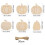 Wooden Pumpkin Cutouts Unfinished 30 pcs 3