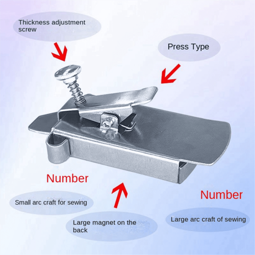 Magnetische naadgeleider voor naaimachine (2 stuks) 2