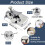 Set di 2 guide magnetiche per cuciture per macchina da cucire 2