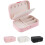 Jewelry Box Leather Travel Case 2-Layer Pink 1