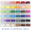 Polyester forviklede spoler med etui, 36 stk. assorterede farver 5