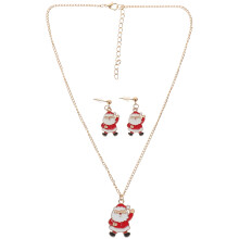 Christmas necklace and earrings set for women