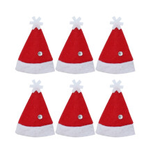 Red Santa Hat Lollipop Covers Christmas Decor 6 Pack