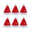Red Santa Hat Lollipop Covers Christmas Decor 6 Pack 1