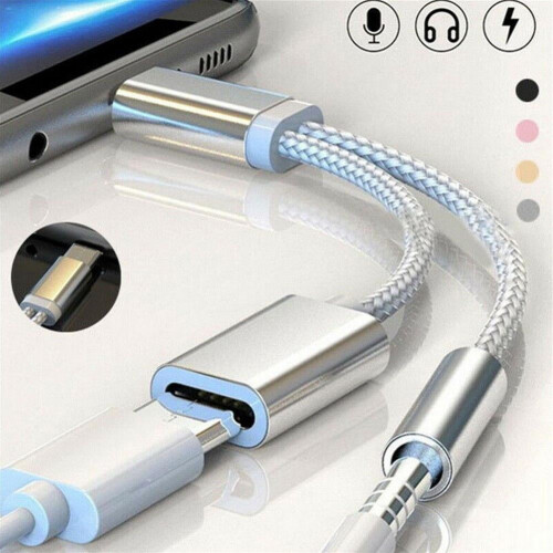USB-C-auf-3,5-mm-Audioadapter mit Ladeverteiler 1