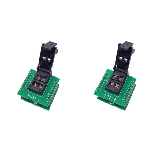 2X for SOT23-6L SOT23 to DIP6 IC Programmer Adapter Chip Test Socket Adapter Burning  Easy Installation