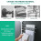 LNKOO Wall Mounted Swing Towel Rack 4-Bar Rotatable 5
