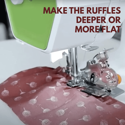Ruffler-trykfod universal til symaskiner, let 2