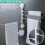 LNKOO Wall Mounted Swing Towel Rack 4-Bar Rotatable 6