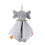 Elephant Security Blanket Soft Baby Lovey Grey 1