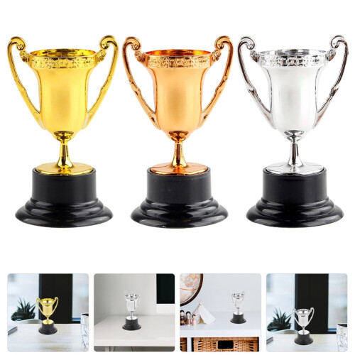 Wedstrijdtrofee, plastic, 3 stuks 2