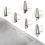 Nährollsaumfuß-Set 3-8 mm 3